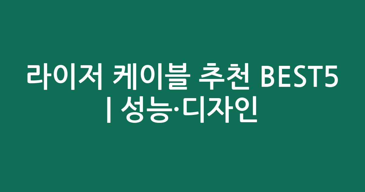 라이저 케이블 추천 BEST5 | 성능·디자인 비교