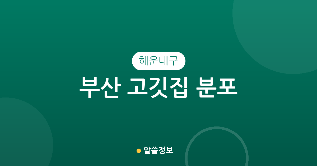 부산 해운대구 고깃집 분포 분석: 중1동부터 재송1동까지 상권별 특징
